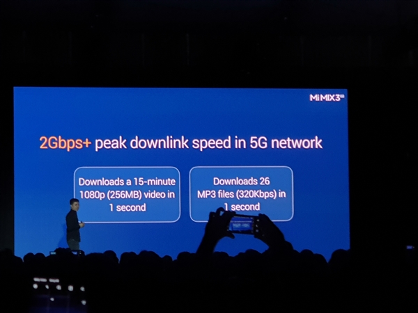 最大下载2Gbps！小米MIX3 5G版发布：骁龙855+3800mAh电池