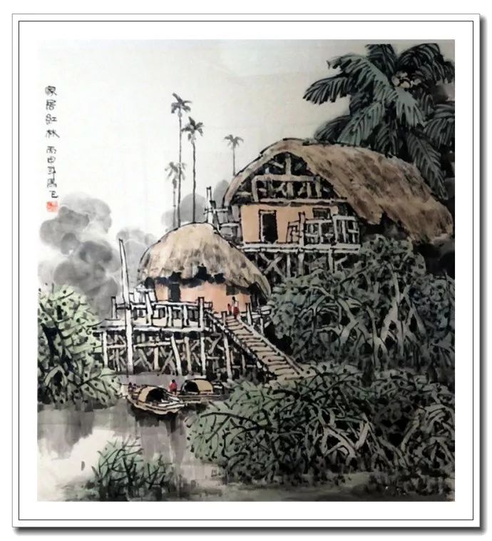 椰风海韵--马飞海南山水画