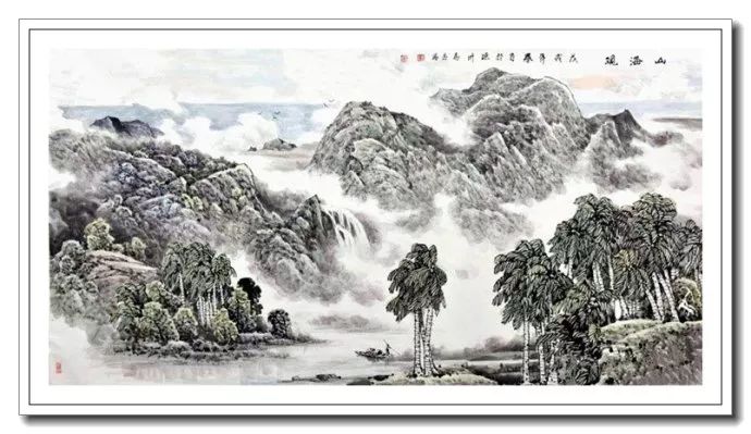 椰风海韵--马飞海南山水画