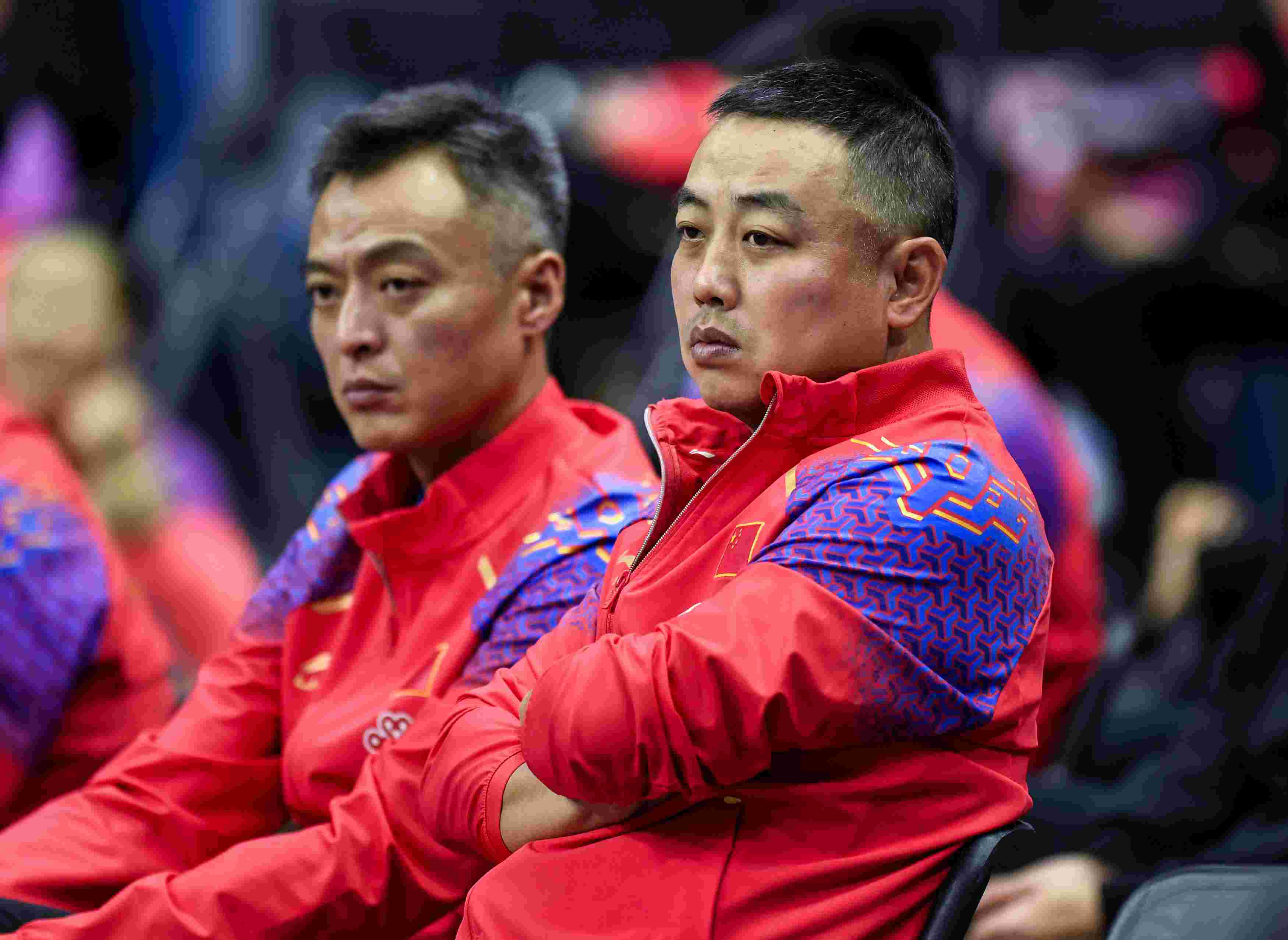 赛后,中国乒乓球男队主教练秦志戬出席新闻发布会,对这次比赛进行了