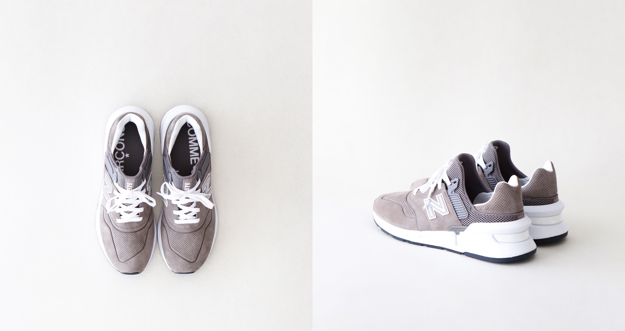 comme des garcons homme x new balance ms997