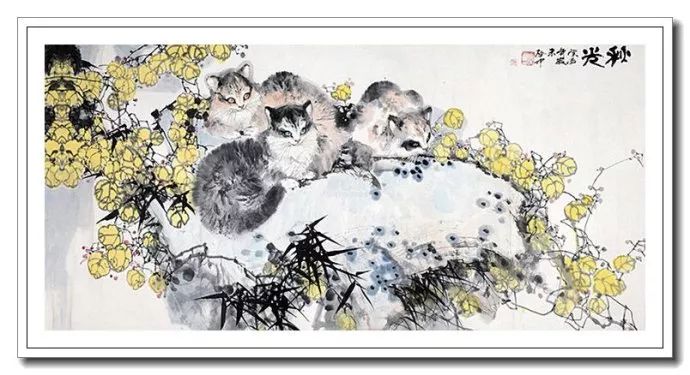 粗犷苍拙--伍启中花鸟动物画