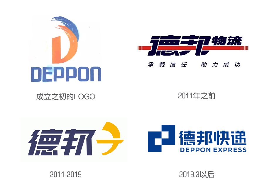 从成立之初至今德邦快递LOGO历史演变