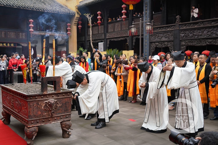 场面壮观!湖广会馆举行禹王祭祀典礼