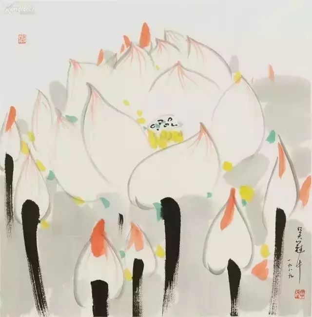 吴冠中的作品又破亿了!解读吴冠中的天价油画《荷花》背后的荷花情节。__凤凰网