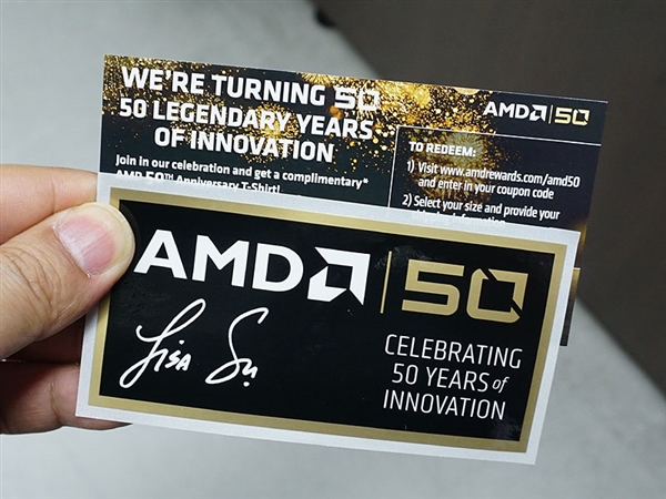 日本开卖AMD 50周年纪念版锐龙7 2700X：贵了30％
