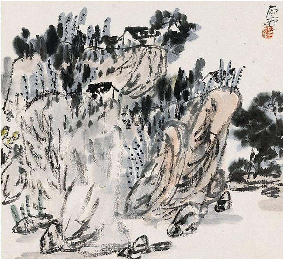 石壶——陈子庄山水画的特色