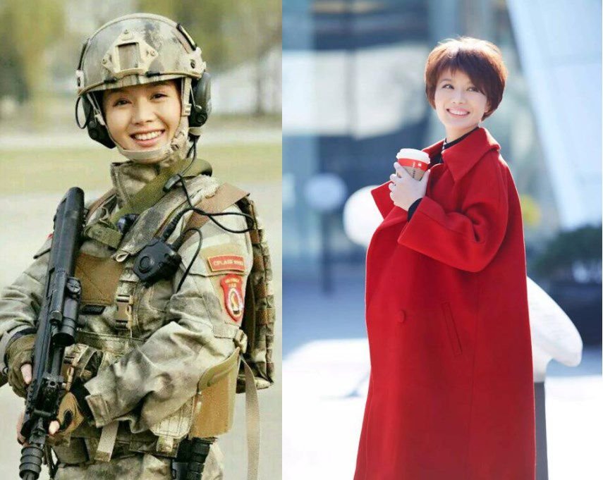 特种女兵脱下军装照片 女兵们脱下军装换上裙子