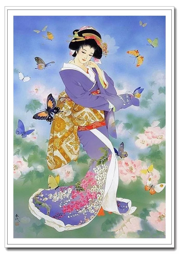 《美人绘》--森田春代日本仕女画 《美人绘》--日本画家森田春代日本仕女画作品赏析