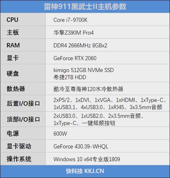 性能强劲无短板！雷神911黑武士Ⅱ代评测：比DIY更划算的品牌机