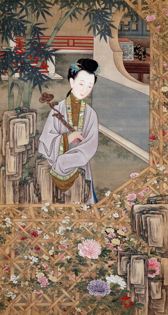 据说这些画中美人都是雍正皇帝的后妃
