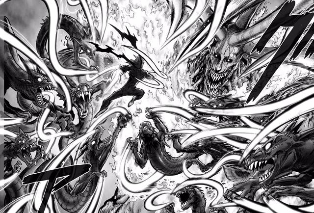 一拳超人:怪人王大蛇三种战斗形态,碾压过饿狼,却败给了光头