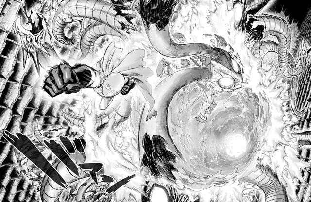 一拳超人:怪人王大蛇三种战斗形态,碾压过饿狼,却败给了光头