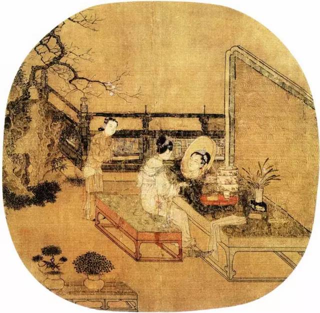 宋·苏汉臣《妆靓仕女图》