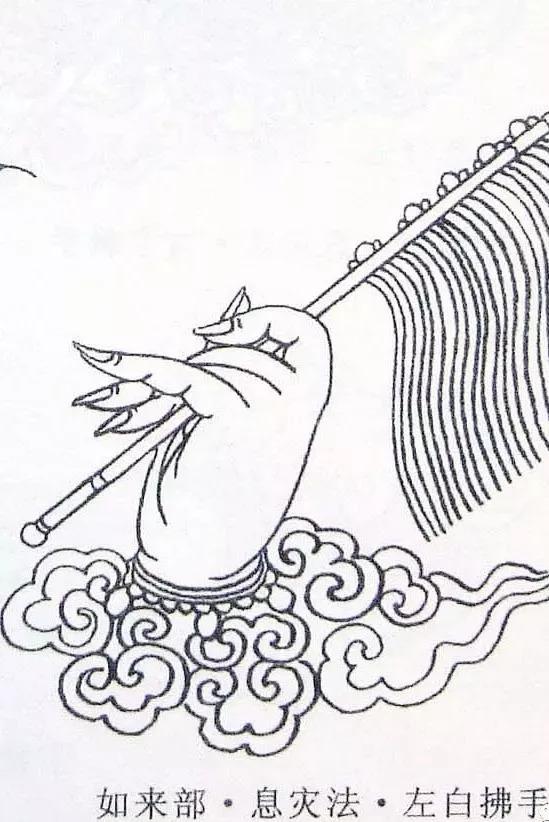 千手千眼观世音菩萨,常以四十二手象征千手,每一手中各有一眼.
