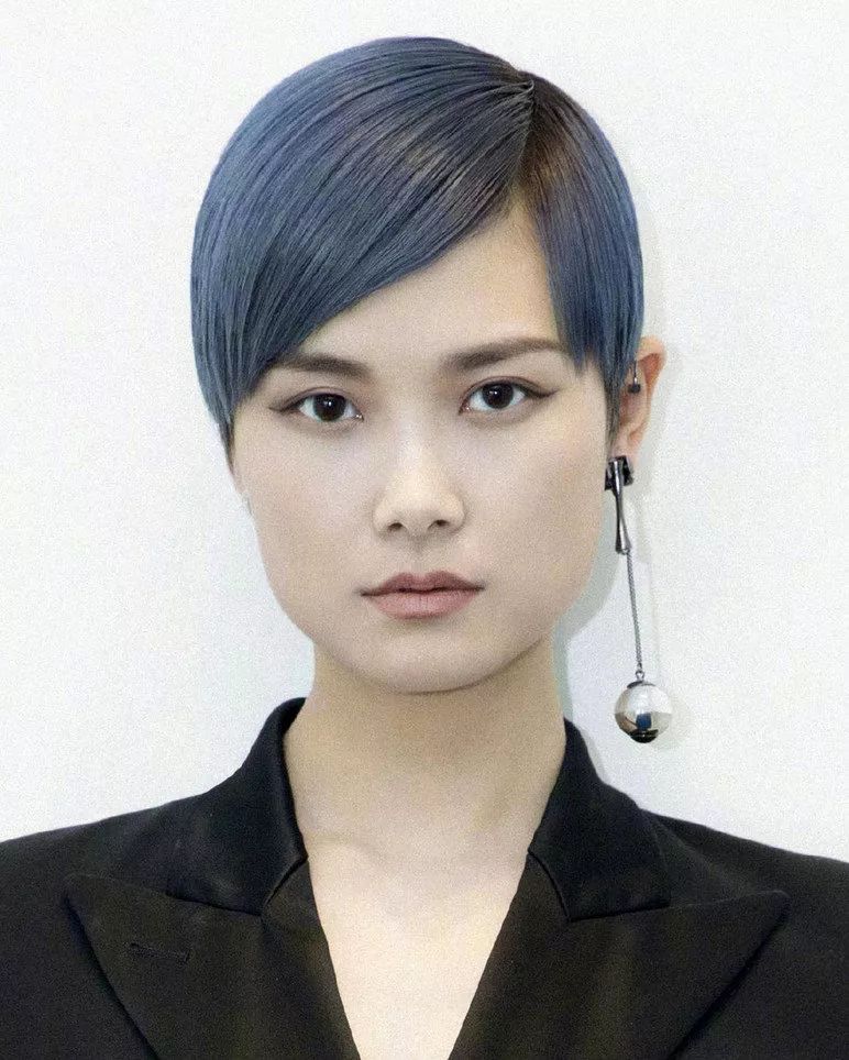 ⊙ 我没有打瘦脸针,我只是戴了金属球耳环!