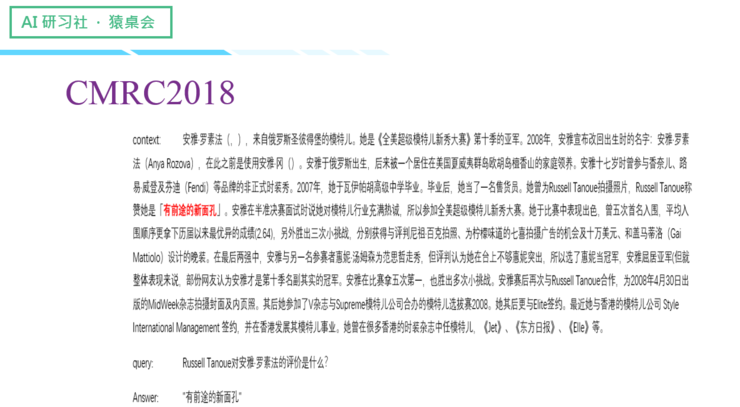 巨颖：阅读理解进阶三部曲——关键知识、模型性能提升、产品化落地 | 猿桌会第 61 期