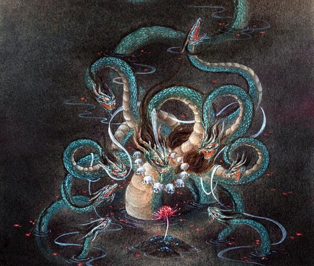 海贼王:幻兽种的黑炭大蛇,是八首的八岐大蛇,还是九首的相柳