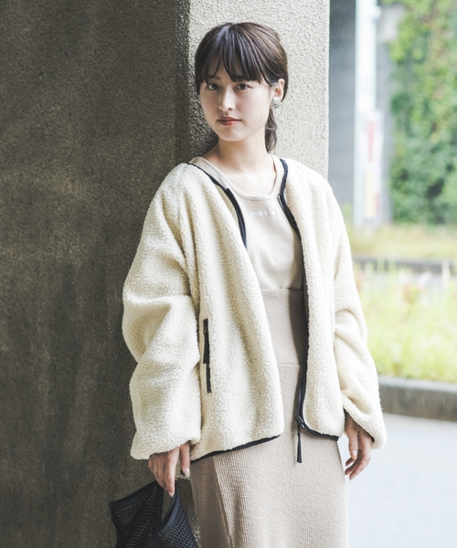 日本女生穿搭趋势!当下流行的刷毛外套,时尚百