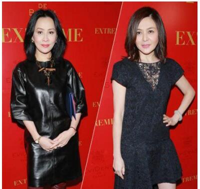 两大女神刘嘉玲、关之琳穿深V裙斗艳，惊呆众人