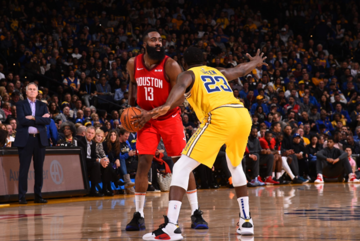 哈登绝杀!火箭135-134加时险胜勇士