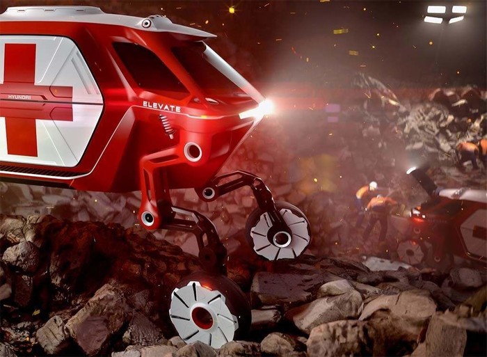 CES 2019：现代将推可行走攀爬的概念车Elevate