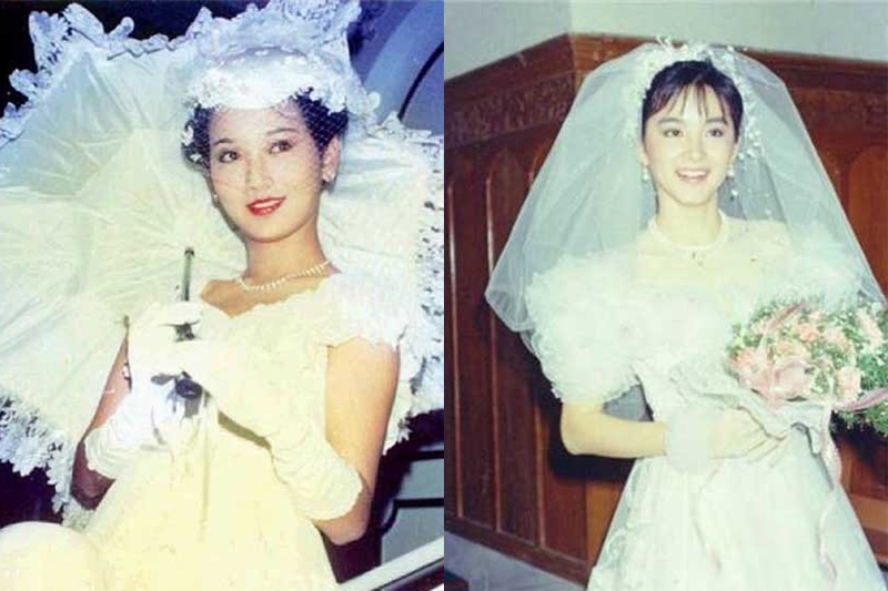 看梅艳芳,王祖贤80年代婚纱照 细数复古风婚纱照里的搭配小技巧
