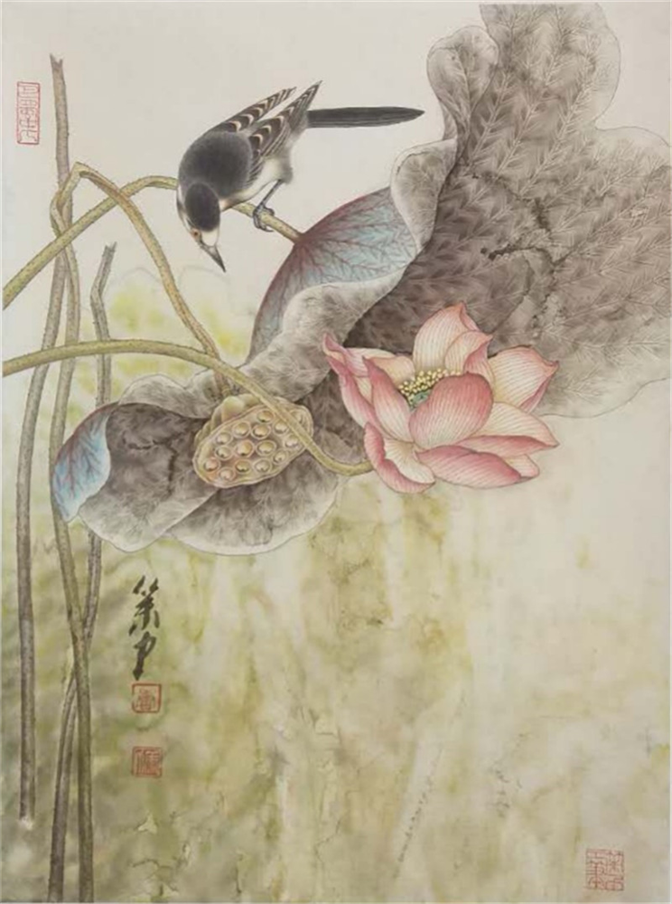 《夏霁》45cm60cm 纸本 2011年