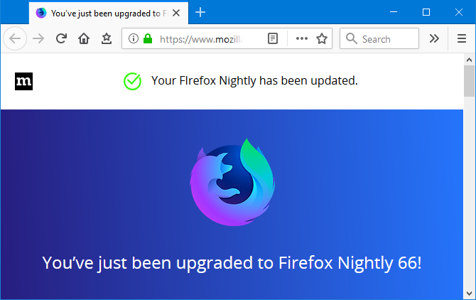Firefox Nightly截图