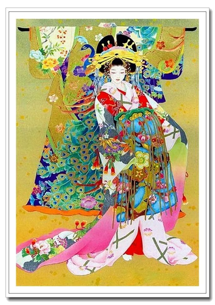 《美人绘》--森田春代日本仕女画 《美人绘》--日本画家森田春代日本仕女画作品赏析