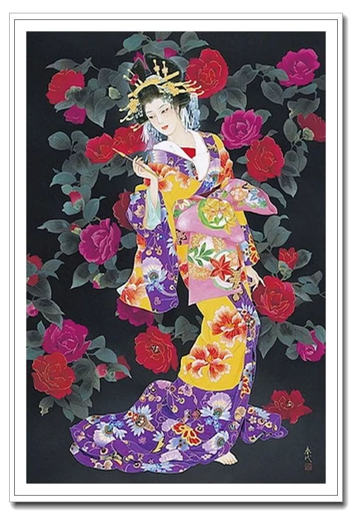 《美人绘》--森田春代日本仕女画 《美人绘》--日本画家森田春代日本仕女画作品赏析