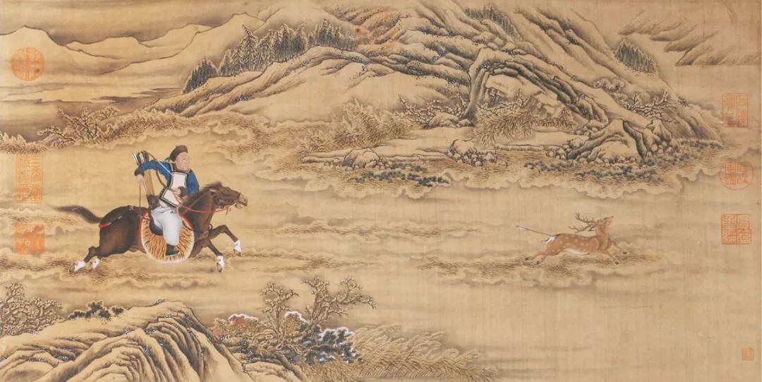 郎世宁《射鹿图》
