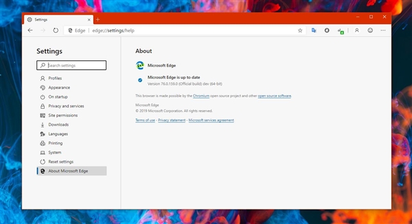 微软Chromium内核Edge Dev曝重大Bug：发布后立即撤回