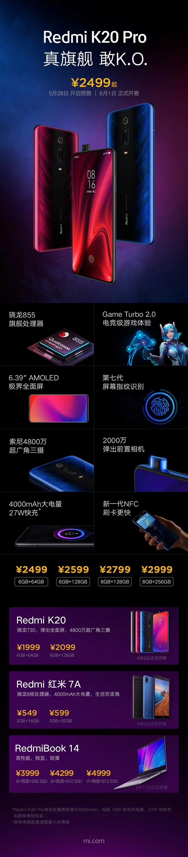 一图看完红米四大新品：这价格真香