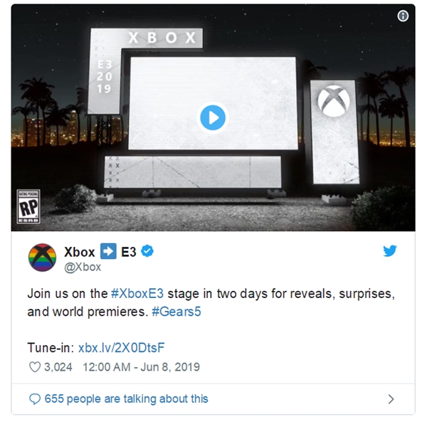 微软倒计时预告下代Xbox：代号Scarlett 配置依然成谜