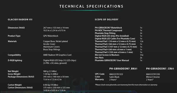 AMD 7nm卡皇Radeon VII喜迎最帅战甲 RGB灯+透心凉