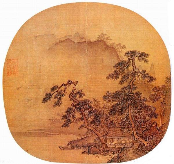 宋·夏珪《观瀑图》