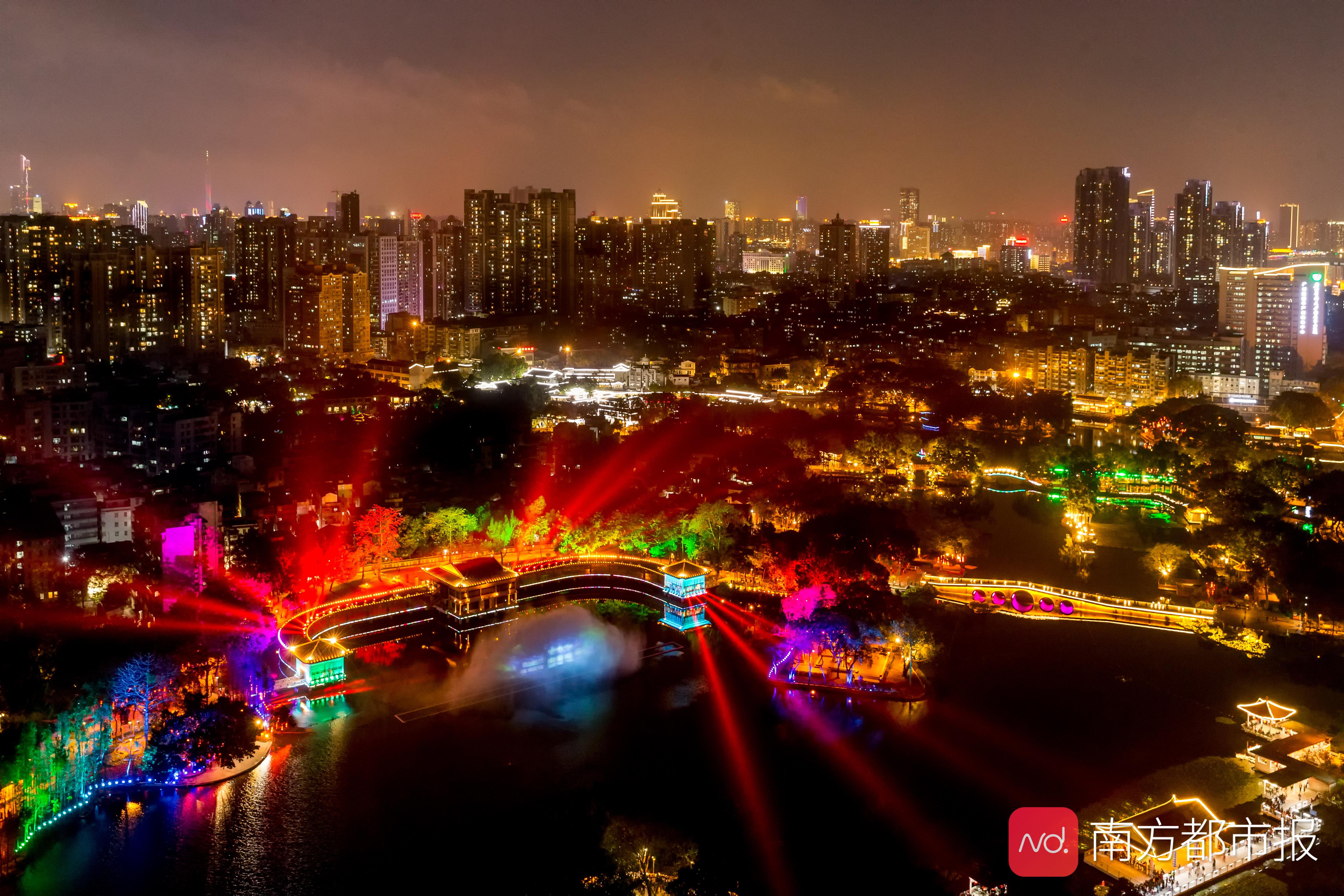 建筑外墙流淌光影,今晚广州荔枝湾要被灯光全面点亮__凤凰网