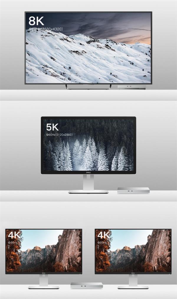 梦幻般的扩展坞：双雷电3、8K 60Hz、100W输出