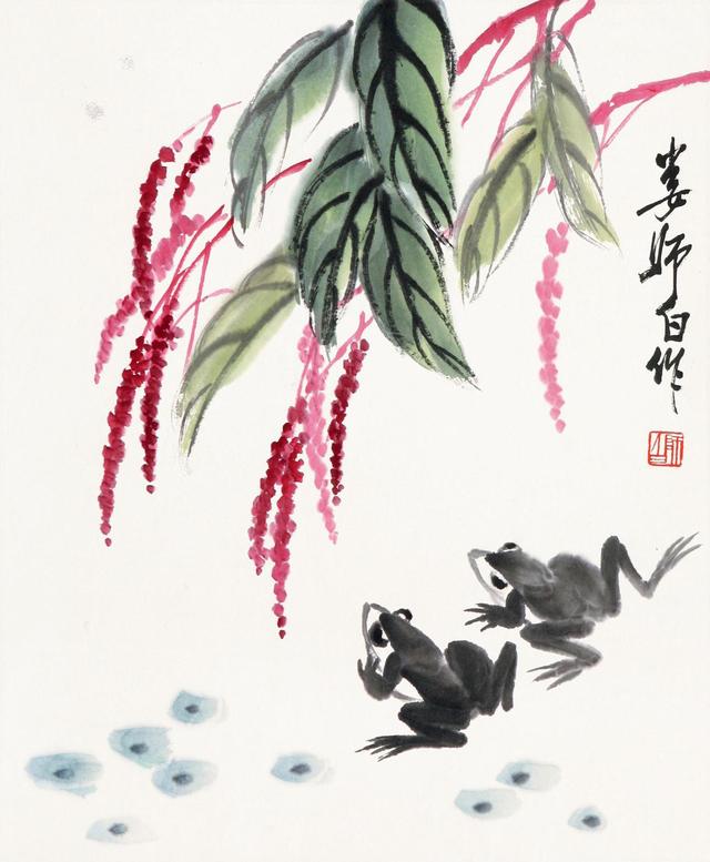 他既是齐白石的徒弟更是义子,画小鸭子一绝-娄师白的故事