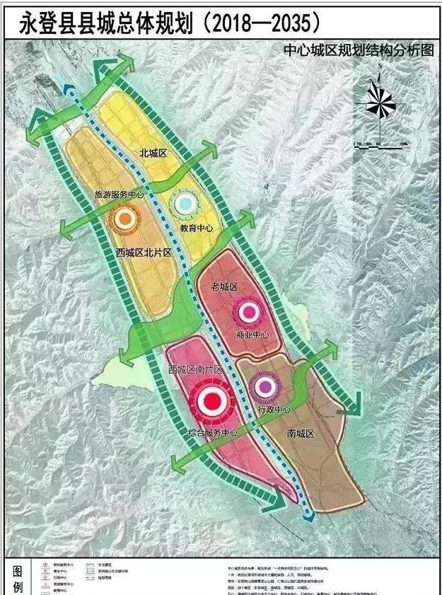 中心城区道路交通规划 构建与城市规模相适应,与用地布局相协调,以