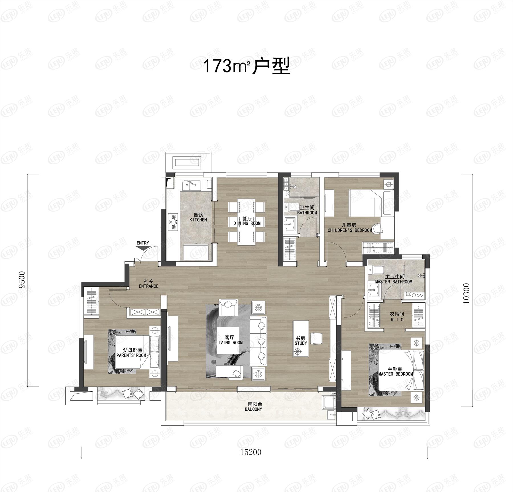 绿地光谷中心城项目现在主力户型为约102~173.