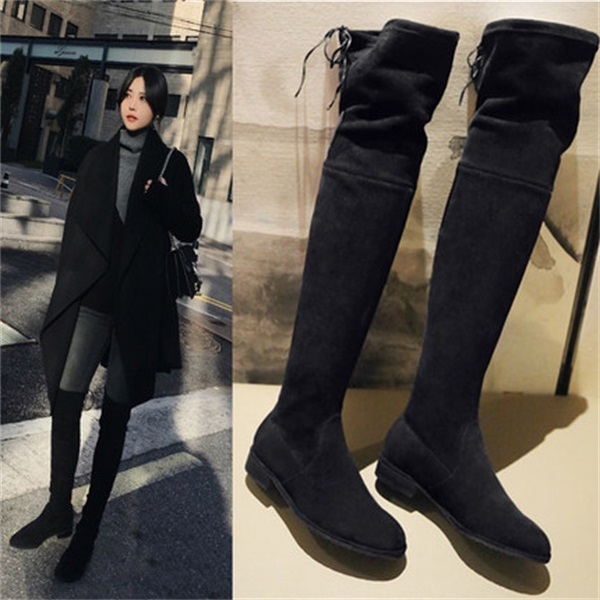 个子不高?就这样穿!修腿保暖的“长筒靴”,穿上美得无可挑剔