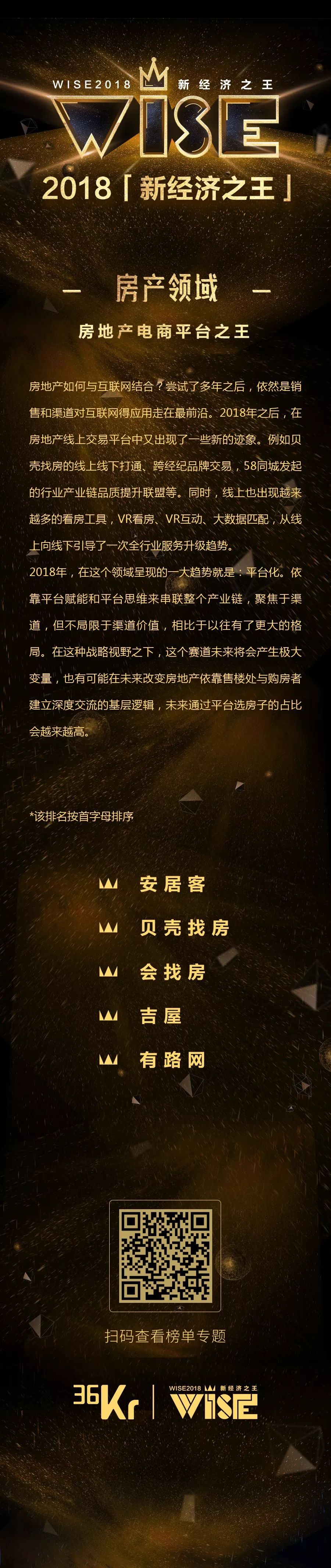 「2018 新经济之王新技术、汽车、企业服务、金融、房产、医疗、出海」榜单揭晓