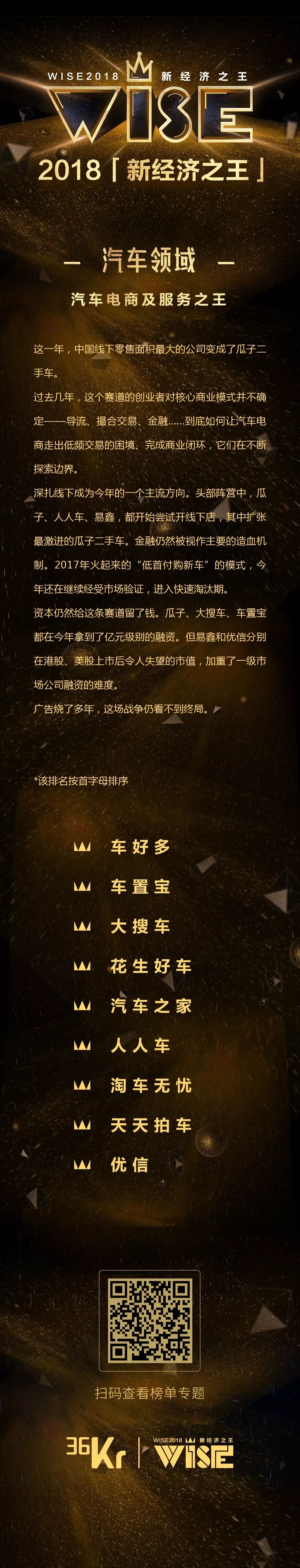 「2018 新经济之王新技术、汽车、企业服务、金融、房产、医疗、出海」榜单揭晓