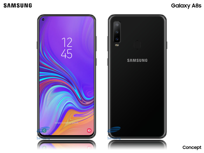 三星Galaxy A8s配置流出：京东方开孔屏，后置三摄