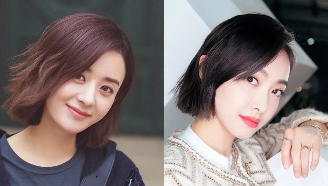同一款露耳短发，宋茜和赵丽颖却美得完全不同!
