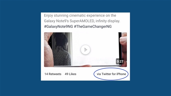这就尴尬了：三星用iPhone发布Note 9宣传广告