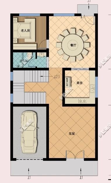 南北通透,多窗多露台 挑空客厅,这样的欧式别墅农村一