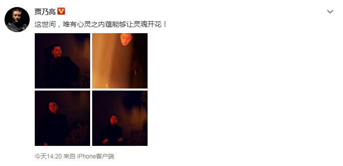 贾乃亮发文“一个人”后再更博，配文很有深意